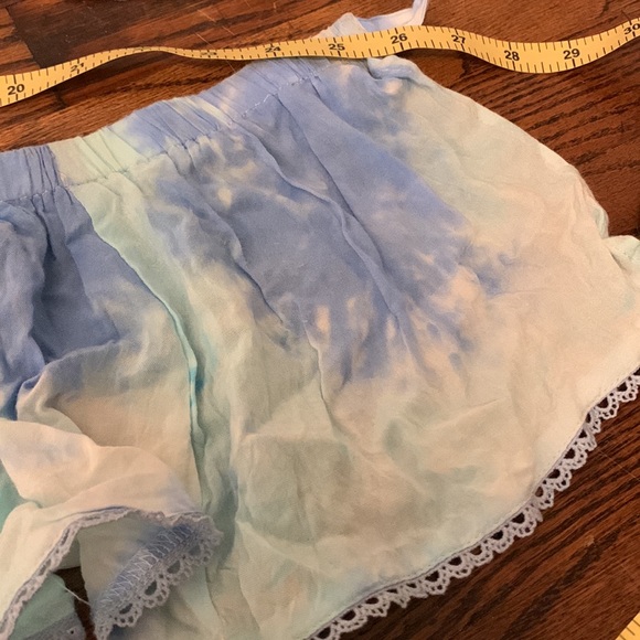 Blue tie dye wrap around bandeau - Picture 3 of 5